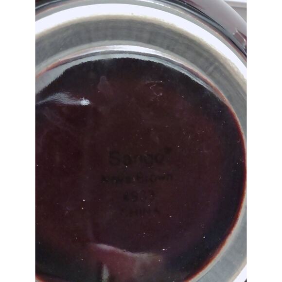 Sango Nova Brown 4933 Beige Tan Vegetable Pasta Serving Bowl 9" Wide 3" High - Picture 7 of 15